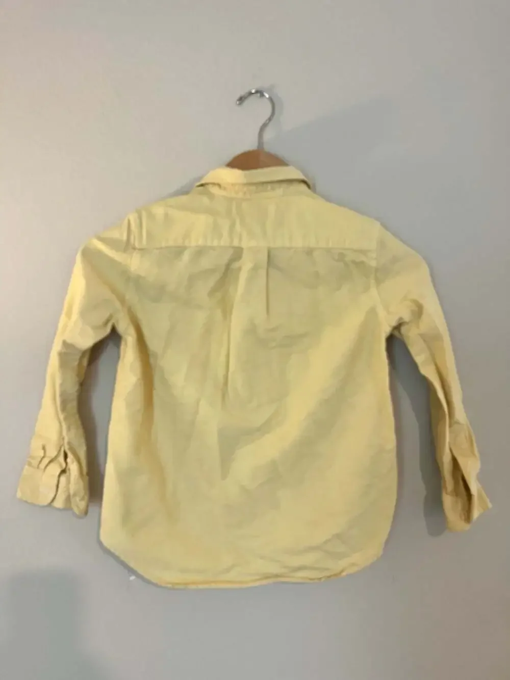 Polo Ralph Lauren, Boys Classic Long Sleeve Oxford, Butter Yellow, Preppy, 7
